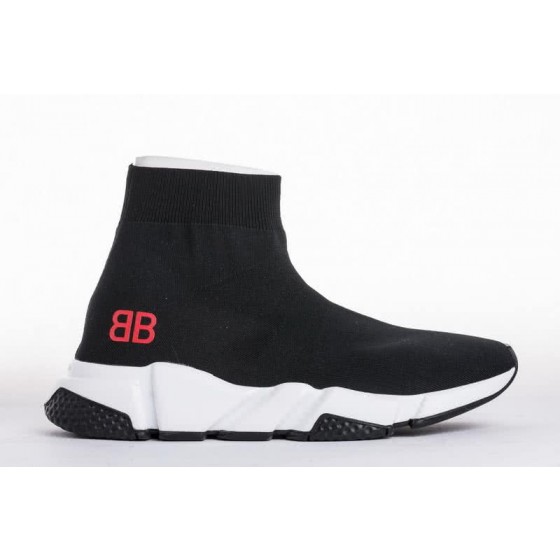 Balenciaga Speed Sock Boots black White Red BB