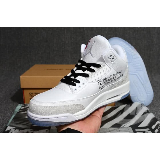 Air Jordan 3 Shoes White And Black Men