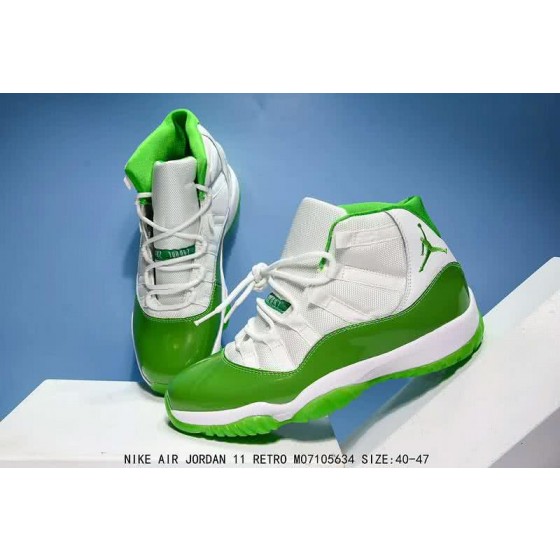 Air Jordan 11 Green And White Men