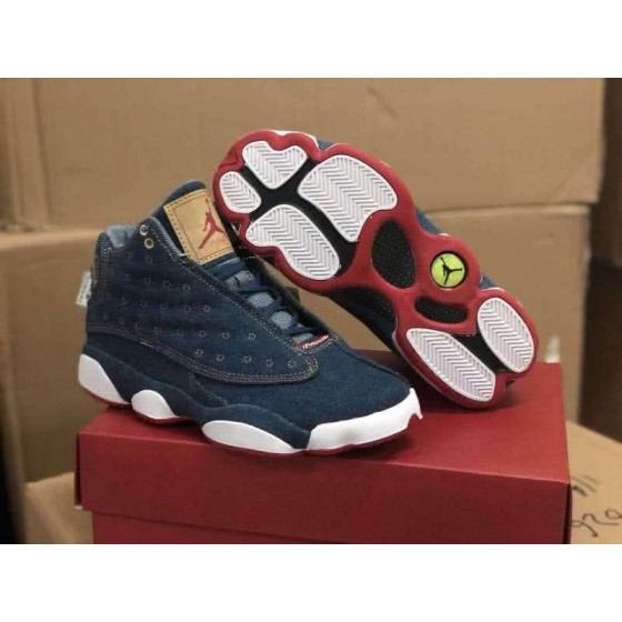 Air Jordan 13 All Jean Upper White And Red Sole Men