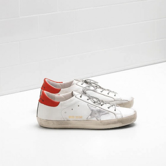Golden Goose Superstar Sneakers Calf Laminated Leather Rubber Sole