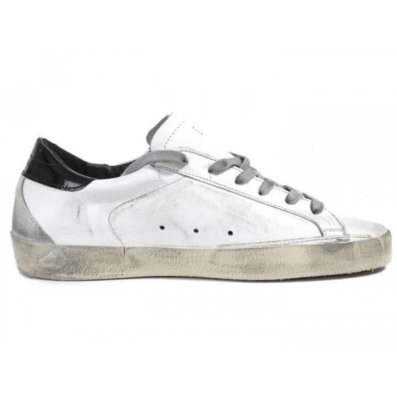 Golden Goose Super Star Sneakers in Leather With Suede Star white black cream