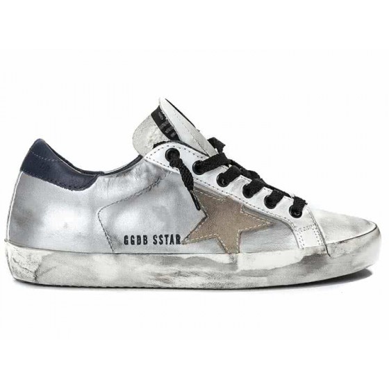 Golden Goose Super Star Sneakers in Leather With Suede Star silver arch