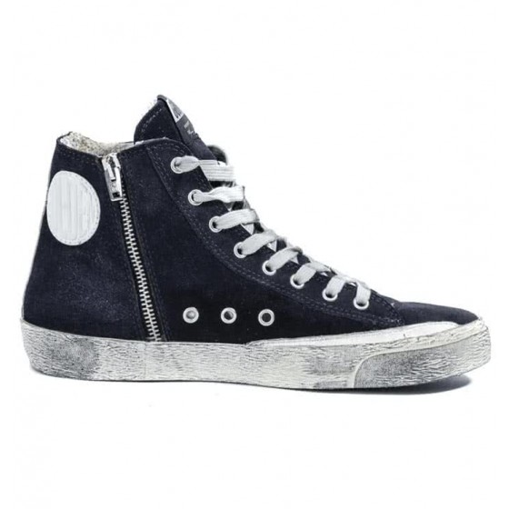 GGDB FRANCY SNEAKERS IN SUEDE WITH LEATHER STAR navy suede
