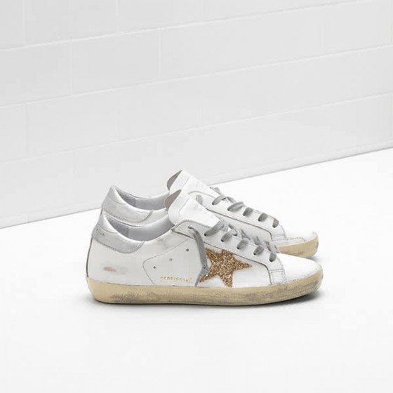 Golden Goose Superstar Sneakers G32WS590 calf leather tab is leather brown