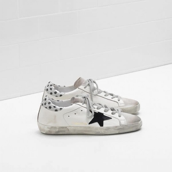 Golden Goose Superstar Sneakers G32WS590.D89 calf leather Suede Glitter