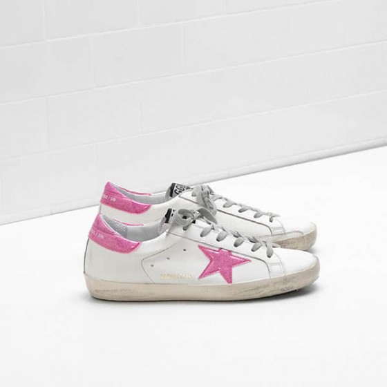 Golden Goose Superstar Sneakers G32WS590.D91 calf leather coated Glitter