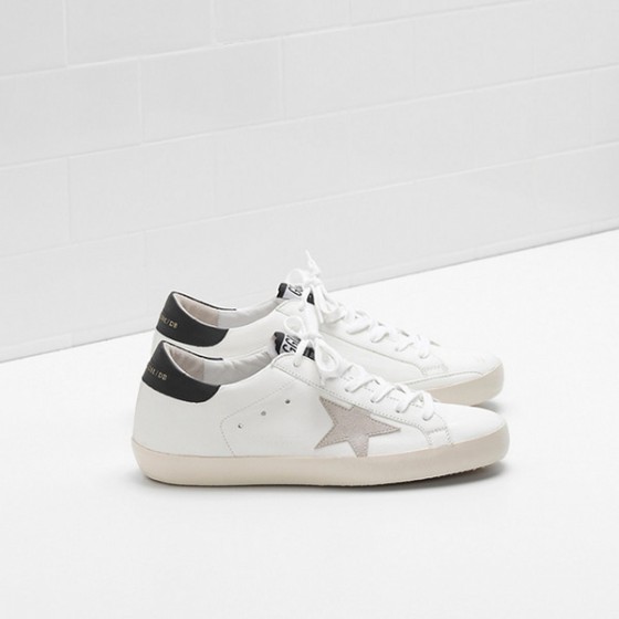Golden Goose Superstar Sneakers G32WS590.E73 calf leather Suede tab white black