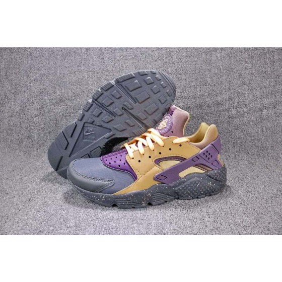 Nike Air Huarache Men Women Purple Yellow Black Shoes