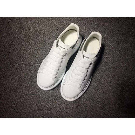Alexander McQueen White and White shoelace Men And Women