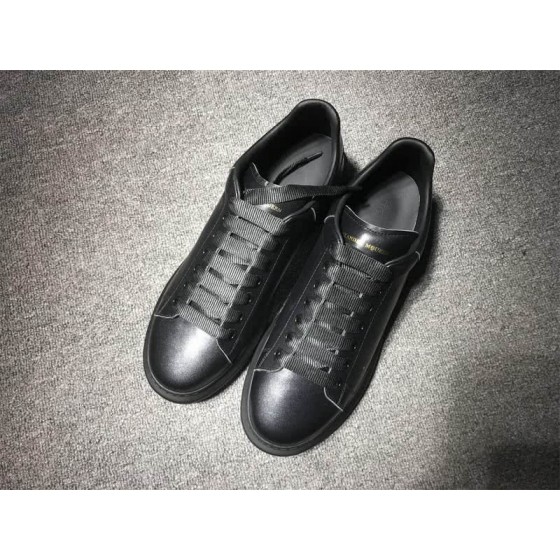 Alexander McQueen Black and Black shoelace Men And Women