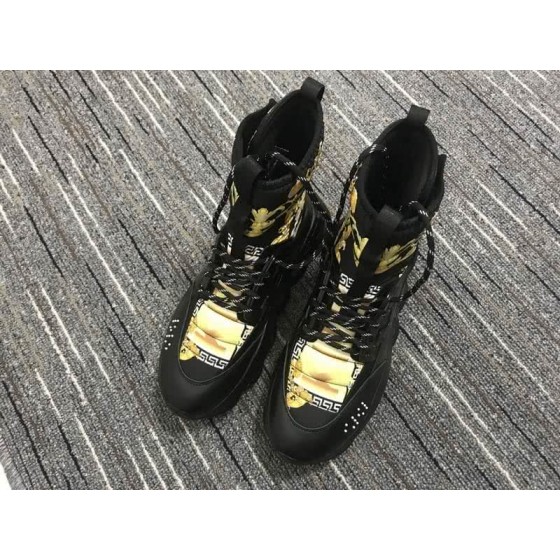 Versace Men Black And Yellow Printing Leisure Sports Shoes
