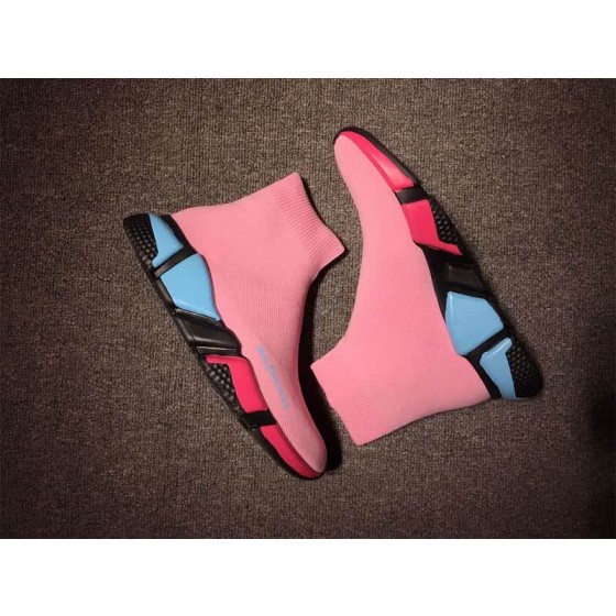 Balenciaga Speed Sock Boots Pink Blue Red
