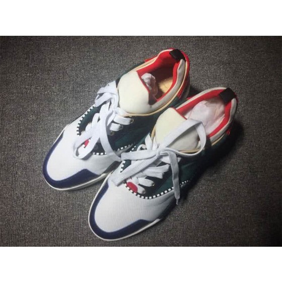 Christian Louboutin Low Top Men's White Green Black Red And Blue
