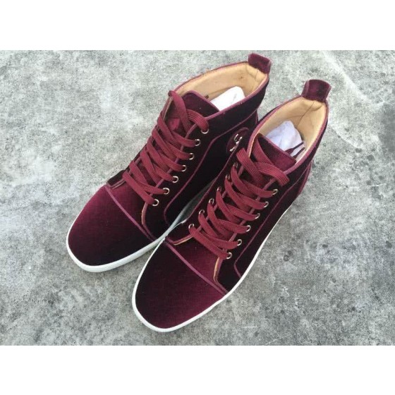 Christian Louboutin High Top Suede All Wine