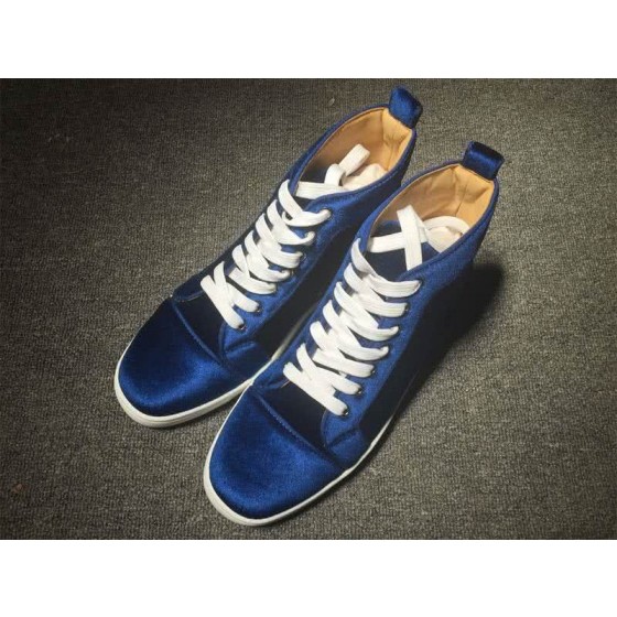 Christian Louboutin High Top Suede Blue