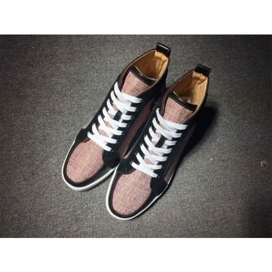 Christian Louboutin Cloth Sneaker Men/Women Pink/Black