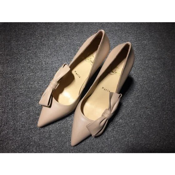 Christian Louboutin High Heels Nude And Bowknot