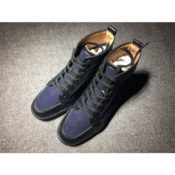 Christian Louboutin Cloth Sneaker Men/Women Dark Blue