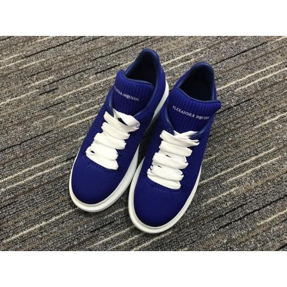 Alexander McQueen Blue and White shoelace Men And Women
