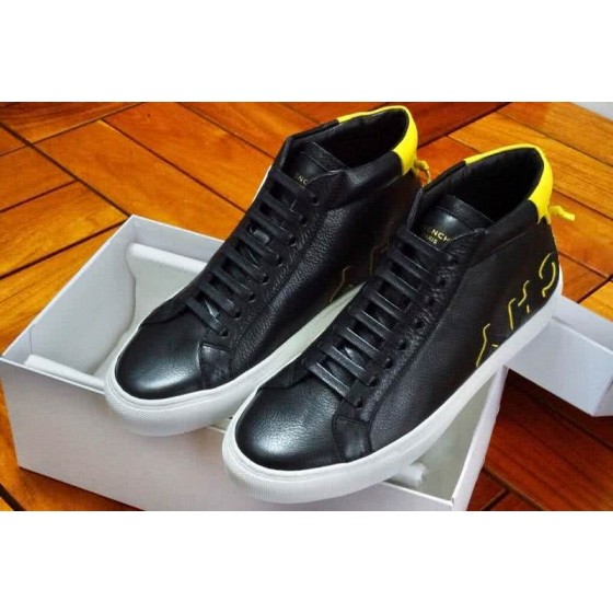 Givenchy Sneakers Middle Top Black And Yellow Upper White Sole Men