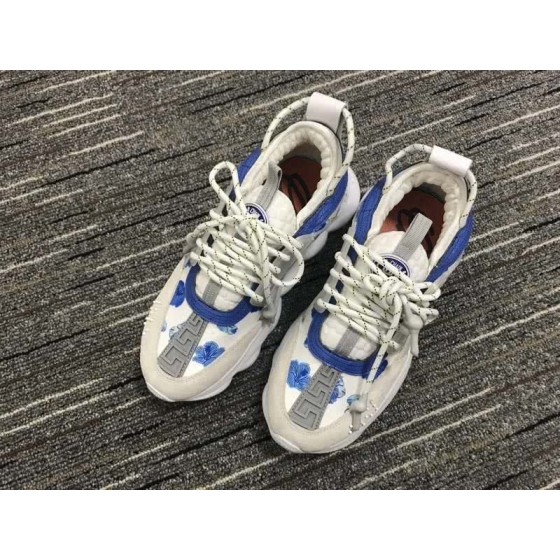 Versace White And Blue Pattern Leisure Sports Shoes Men/Women