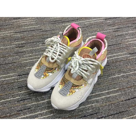Versace Milk White Yellow Printing And Pink With White Sole Men/Women