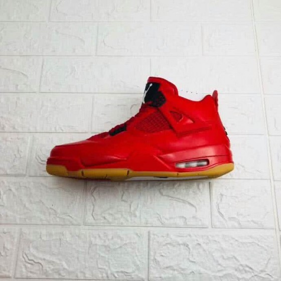 Air Jordan 4 Shoes Red Women/Men