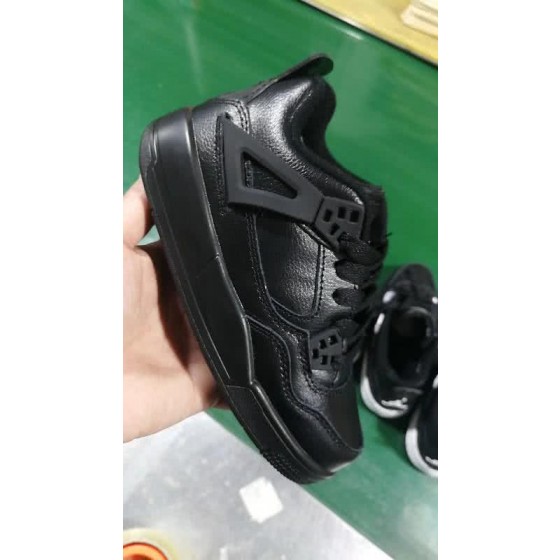 Air Jordan 4 Shoes Black Children