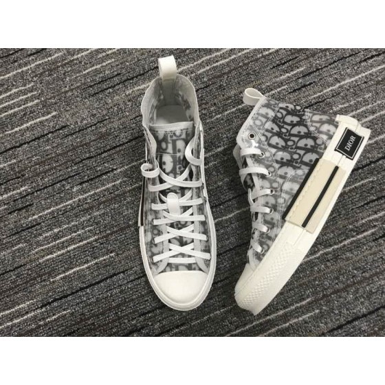 Christian Dior Sneakers 3015  Upper White Cotton Grey Letters Patterns  Men