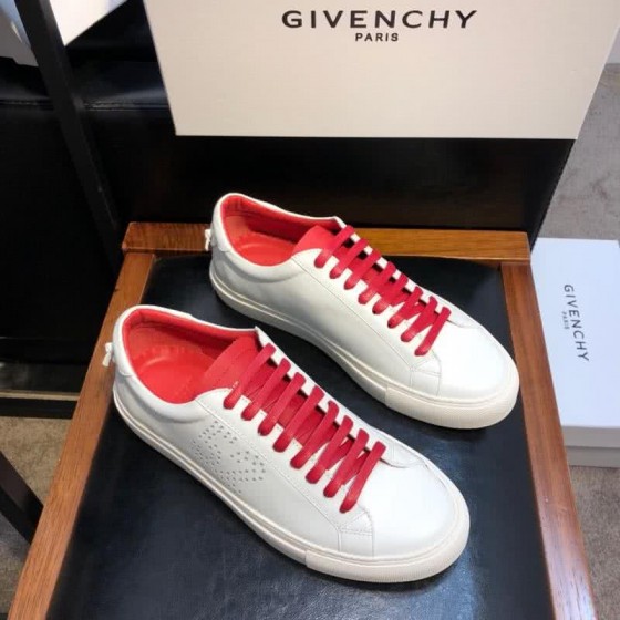 Givenchy Sneakers Red Shoelaces White Upper Men