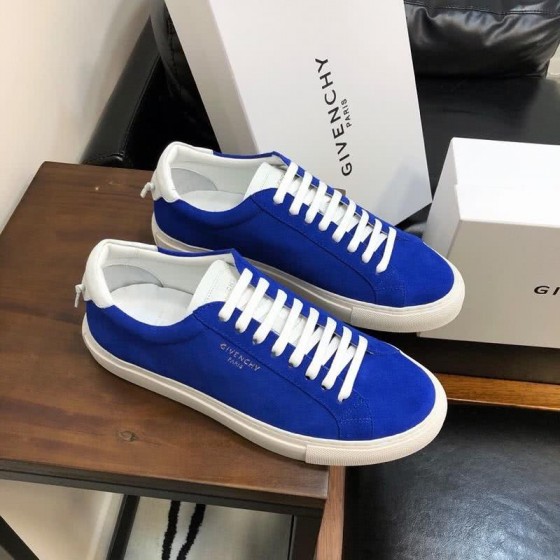 Givenchy Sneakers Blue Upper White Shoelaces And Sole Men
