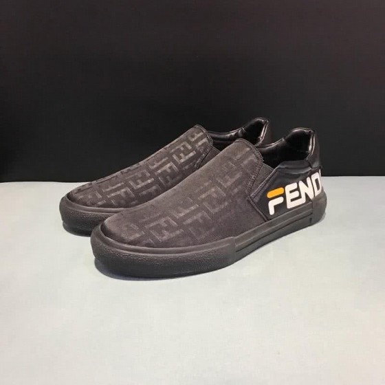 Fendi Sneakers White Letters Black Men