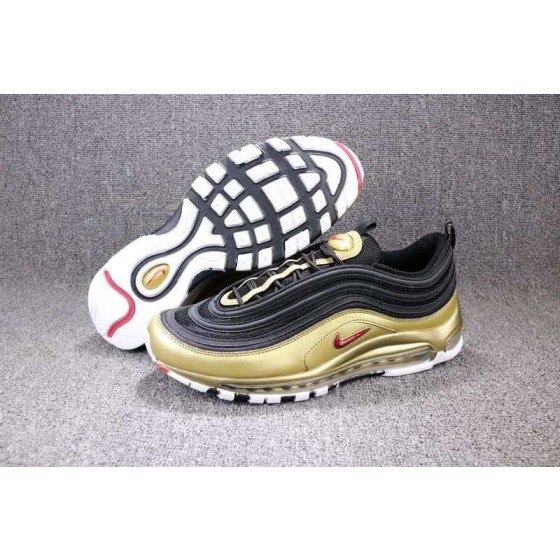 Nike Air Max 97 QS Black Gold Men Women Shoes