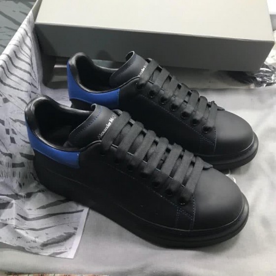 Alexander McQueen Sneakers Leather Black Blue Men