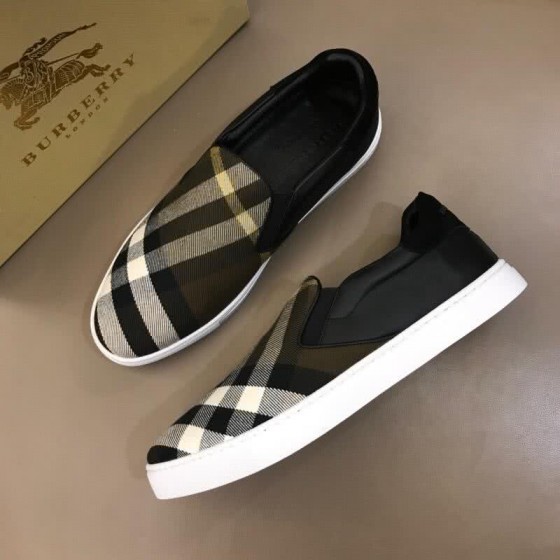 Burberry Fashion Comfortable Sneakers Cowhide Yellow Black And White Men