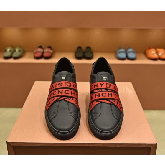 Givenchy Sneakers Red Tie Black Upper Men