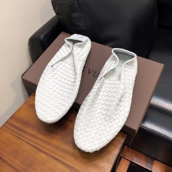 Alexander McQueen Loafers Knit Leather All White Men