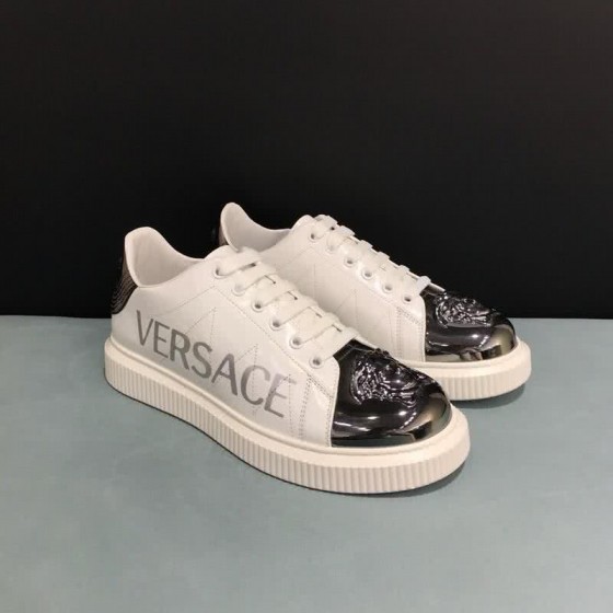 Versace 3D Medusa Full Cowhide Loafers Black And White Unisex