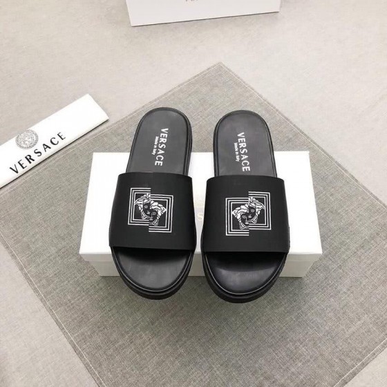Versace Top Quality Slippers Black And White Men