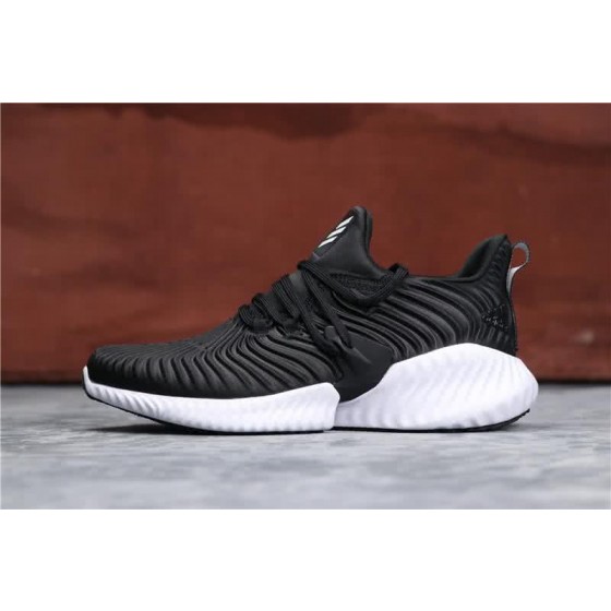 Adidas Alpha Bounce Black Upper White Sole Men And Women
