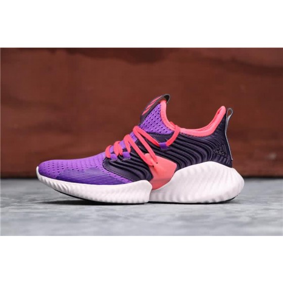 Adidas Alpha Bounce Purple Red And Black Upper White Sole Women