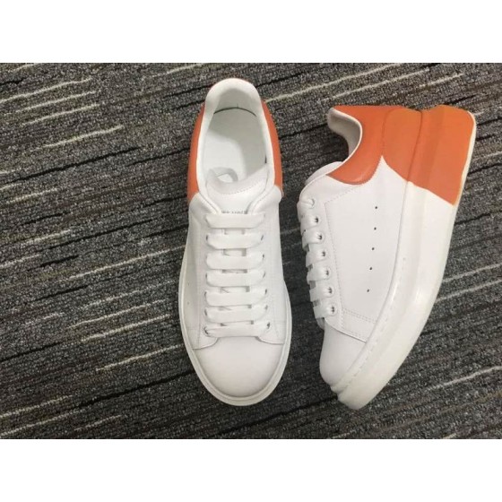 Alexander McQueen Shoes Orange upper White shoes  Men Women