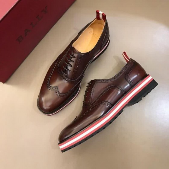 Bally Fashion Leather Shoes Cowhide Wine Red Men