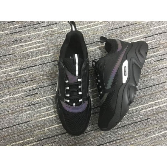 Christian Dior Sneakers 3028 Black Cotton Grid and Leather Purple Bar Blak Wave Sole  Men