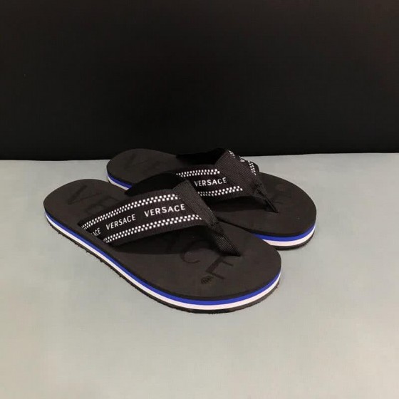 Versace Top Quality Slippers Black And Blue Men 
