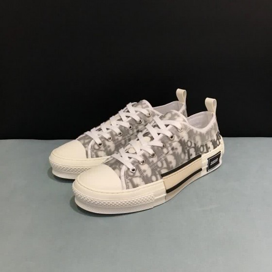 Dior Sneakers Low White Upper Black And Grey Letters Men And Women