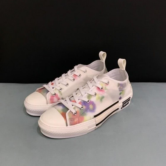 Dior Sneakers Low White Pink Purple Men And Women
