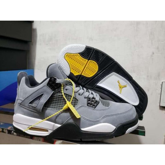 Air Jordan 4 Shoes Grey Men