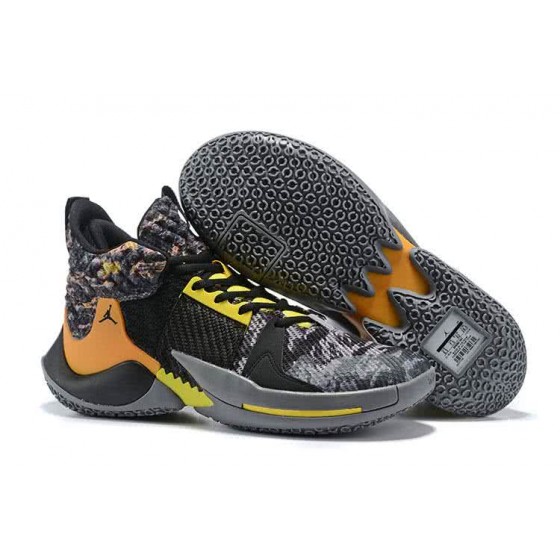 Air Jordan 1 Shoes Black Grey And Yellow Men